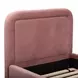 Briella Salmon Performance Velvet Twin Upholstered Panel Storage Trundle Bed