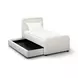 Briella Cream Performance Velvet Upholstered Panel Storage Trundle Bedroom Set