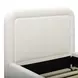 Briella Cream Performance Velvet Twin Upholstered Panel Storage Trundle Bed