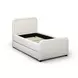 Briella Cream Performance Velvet Upholstered Panel Storage Trundle Bedroom Set