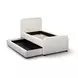 Briella Cream Performance Velvet Upholstered Panel Storage Trundle Bedroom Set