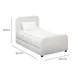 Briella Cream Performance Velvet Twin Upholstered Panel Storage Trundle Bed