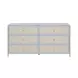 Patty Pastel Blue 6 Drawer Dresser
