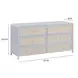 Patty Pastel Blue 6 Drawer Dresser