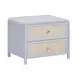 Patty Pastel Blue 2 Drawer Nightstand