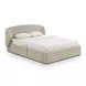 Corey Taupe Performance Fabric Queen Upholstered Storage Panel Bed