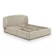 Corey Taupe Performance Fabric Queen Upholstered Storage Panel Bed