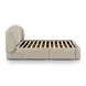 Corey Taupe Performance Fabric Queen Upholstered Storage Panel Bed