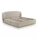 Corey Taupe Performance Fabric King Upholstered Storage Panel Bed
