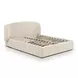 Corey Cream Performance Fabric Queen Upholstered Storage Panel Bed