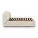 Corey Cream Performance Fabric Queen Upholstered Storage Panel Bed
