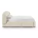 Corey Cream Performance Fabric King Upholstered Storage Panel Bed