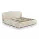 Corey Cream Performance Fabric King Upholstered Storage Panel Bed