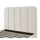 Parker Cream Performance Fabric Queen Upholstered Panel Bed