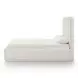 Parker Cream Performance Fabric Queen Upholstered Panel Bed