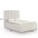 Parker Cream Performance Fabric Queen Upholstered Panel Bed