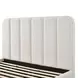 Parker Cream Performance Fabric King Upholstered Panel Bed