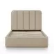 Parker Tan Performance Fabric Queen Upholstered Panel Bed