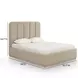 Parker Tan Performance Fabric Queen Upholstered Panel Bed