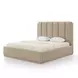 Parker Tan Performance Fabric King Upholstered Panel Bed