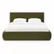 Isla Green Performance Velvet Queen Upholstered Panel Bed