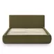 Isla Green Performance Velvet Queen Upholstered Panel Bed