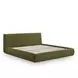 Isla Green Performance Velvet King Upholstered Panel Bed
