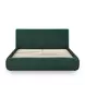 Isla Forest Green Performance Chenille Queen Upholstered Panel Bed