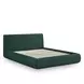 Isla Forest Green Performance Chenille Queen Upholstered Panel Bed