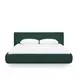 Isla Forest Green Performance Chenille King Upholstered Panel Bed