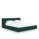 Isla Forest Green Performance Chenille King Upholstered Panel Bed