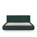 Isla Forest Green Performance Chenille King Upholstered Panel Bed