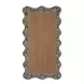Charlene Watercolor Print Rectangular Squiggle Wall Mirror