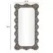 Charlene Watercolor Print Rectangular Squiggle Wall Mirror