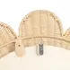 Coralie Natural Round Wall Mirror