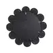 Coralie Black Round Wall Mirror