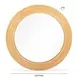 Tanya Natural Round Wall Mirror