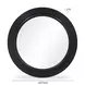 Tanya Black Round Wall Mirror
