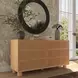 Tanya Black Round Wall Mirror