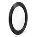 Tanya Black Round Wall Mirror