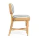 Dorine Mint Green and White Performance Fabric Upholstered Dining Chair