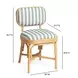 Dorine Mint Green and White Performance Fabric Upholstered Dining Chair