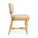 Dorine Khaki and White Performance Fabric Upholstered Dining Chair
