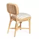 Dorine Khaki and White Performance Fabric Upholstered Dining Chair