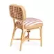 Dorine Cherry and White Performance Fabric Upholstered Dining Chair