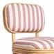 Dorine Cherry and White Performance Fabric Upholstered Dining Chair