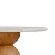 Cynthia Travertine Concrete 54" Round Dining Table