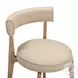 Nikita Taupe Performance Vegan Leather Dining Chair