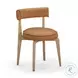 Nikita Saddle Brown Performance Vegan Leather Dining Chair