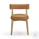 Nikita Saddle Brown Performance Vegan Leather Dining Chair